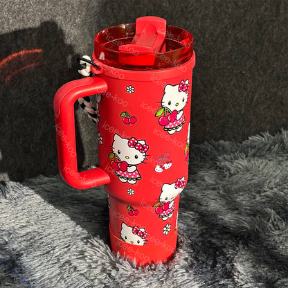 Cherry Kitty 40oz Tumbler 💕Includes Accessories💕